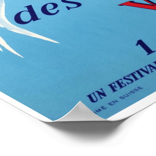 Vevey,Zwitserland,Reisposter Poster (Hoek)