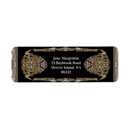 Vex Elite Elegante Chic Etiket (Voorkant)