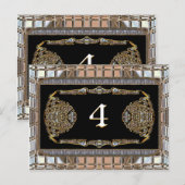 Vex Elite Victoriaans-tabelnummerkaart Briefkaart (Voorkant / Achterkant)