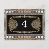 Vex Elite Victoriaans-tabelnummerkaart Briefkaart (Voorkant)