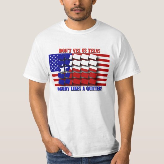Vex ons Texas niet - Niemand houdt van een gitter T-shirt (Voorkant)