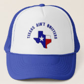 Vex ons Texas niet - Texans is geen Quitters Trucker Pet (Voorkant)