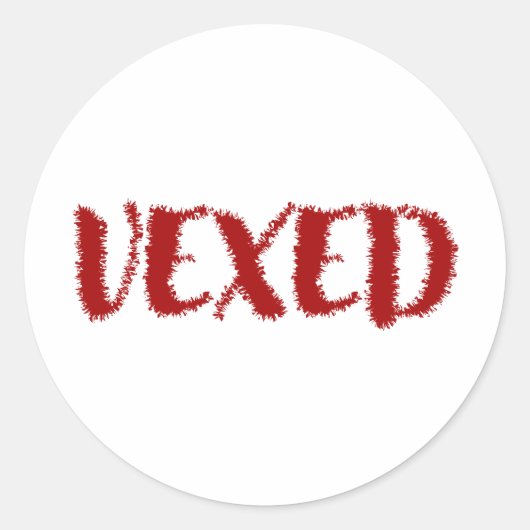 Vexed-Cool Font and Fun Word Ronde Sticker (Voorkant)