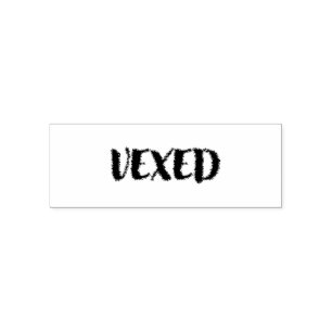 Vexed-Cool-lettertype. Leuke woordenschat voor je  Zelfinktende Stempel