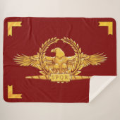 Vexilla SPQR Eagle Sherpa Deken (Voorkant (horizontaal))