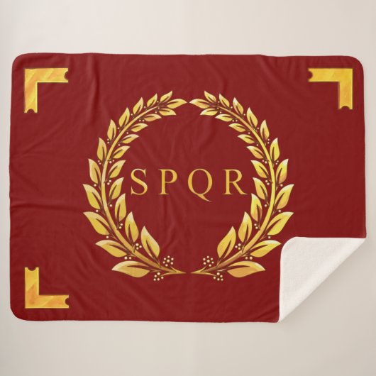 Vexilla SPQR Sherpa Deken (Voorkant (horizontaal))