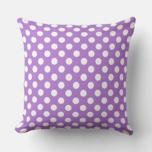 Vey Cute Lavender Polka Dot Pattern Kussen