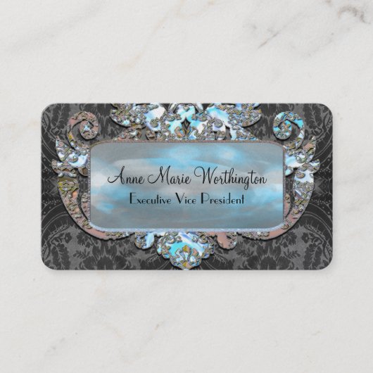 Veyla Joy Elegant Gothic 3,5 inch x 2 inch Profess Visitekaartje (Voorkant)