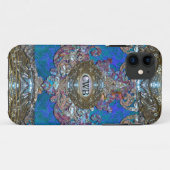 Veyla Joy II Barok Elegantie Monogram Case-Mate iPhone Case (Achterkant (horizontaal))
