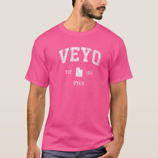Veyo Utah Ut Vintage Atletische Sporten T-shirt