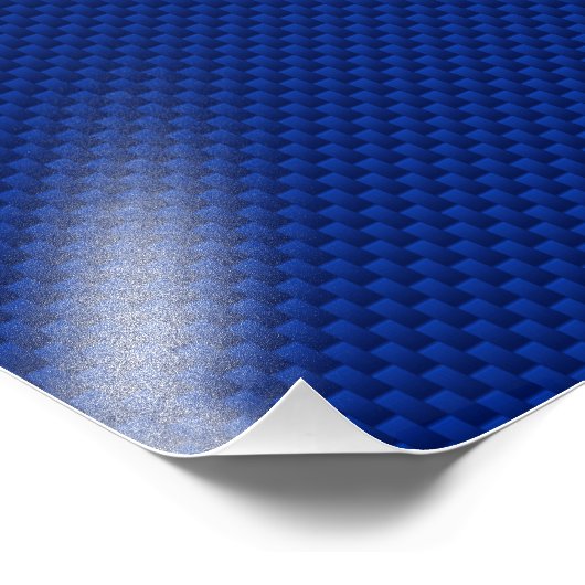 Vezel van de Koolstof van het accent de Blauwe Foto Afdruk (Hoek)