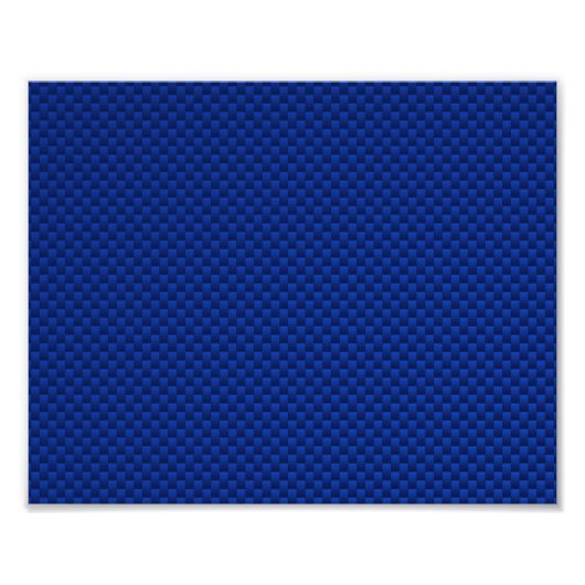 Vezel van de Koolstof van het accent de Blauwe Foto Afdruk (Voorkant)