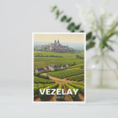 Vezelay Vézelay Bourgogne Frankrijk Reizen Briefkaart (Staand voorkant)