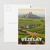 Vezelay Vézelay Bourgogne Frankrijk Reizen Briefkaart (Voorkant / Achterkant)