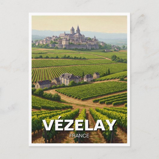 Vezelay Vézelay Bourgogne Frankrijk Reizen Briefkaart (Voorkant)
