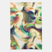 Vezelige plekken met opvallende kleuren, defecte g theedoek (Verticaal)