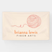 Vezelkunstenaar Moderne Garenmarkt Banner (Horizontaal)