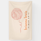 Vezelkunstenaar Moderne Garenmarkt Banner (Verticaal)