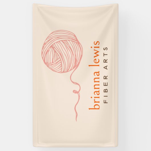 Vezelkunstenaar Moderne Garenmarkt Banner (Verticaal)