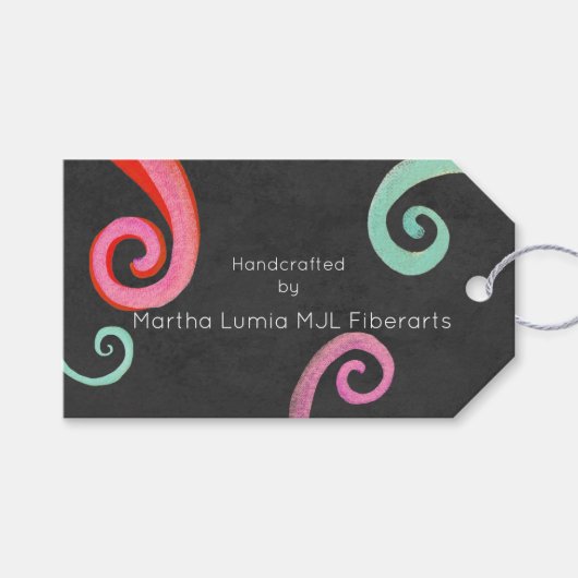 Vezelkunstlabels Cadeaulabel (Voorkant (Horizontaal))