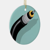 Vezeloptische kabel keramisch ornament (Rechts)