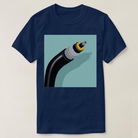 Vezeloptische kabel t-shirt (Design voorkant)