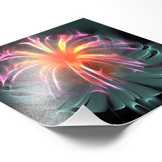 Vezeloptische ventilator (vierkant) foto afdruk (Hoek)