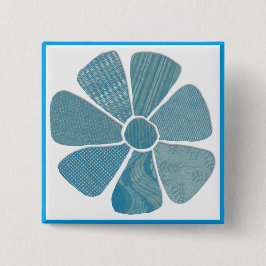 Vezels van textiel Materiaal kiezen om het even we Vierkante Button 5,1 Cm