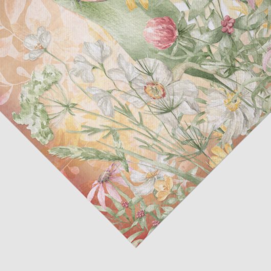 Vezelvlinderdeeg van Floral Tissuepapier (Detail)