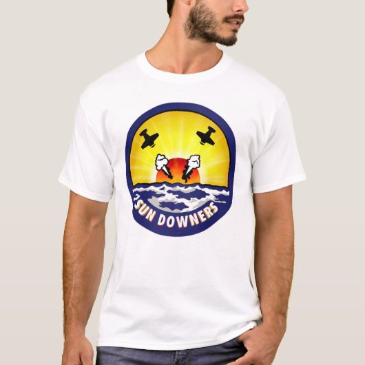 Vf-111 Zonnedowners logo T-shirt (Voorkant)