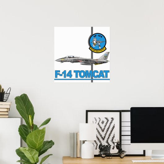 VF-124-kanonnen afdrukken Poster (Thuiskantoor)