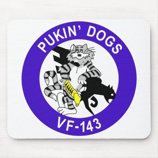 VF-143 Pukin-honden Muismat (Voorkant)