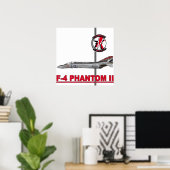 VF-161-laders F-4 — fantoomafdrukken Poster (Thuiskantoor)