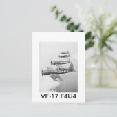VF-17 F4U4 CORSAIRS BRIEFKAART (Staand voorkant)
