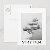 VF-17 F4U4 CORSAIRS BRIEFKAART (Voorkant / Achterkant)