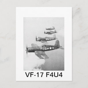 VF-17 F4U4 CORSAIRS BRIEFKAART