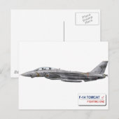 VF-1 Wolfpack F-14 Tomcat Briefkaart (Voorkant / Achterkant)