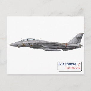 VF-1 Wolfpack F-14 Tomcat Briefkaart