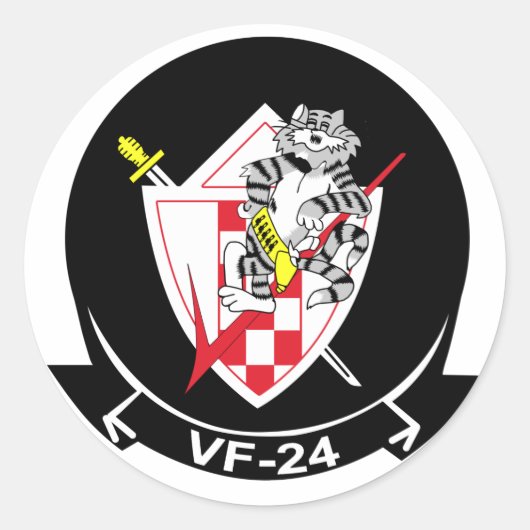 VF-24 Bestrijding van Renegades Ronde Sticker (Voorkant)