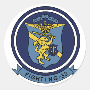VF-32-zwaardmannen F-14 ト ッ ト VF-32 ス ャ Ronde Sticker