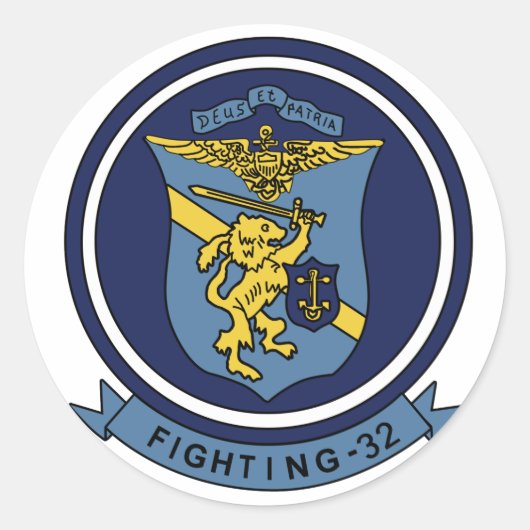 VF-32-zwaardmannen F-14 ト ッ ト VF-32 ス  ャ Ronde Sticker (Voorkant)