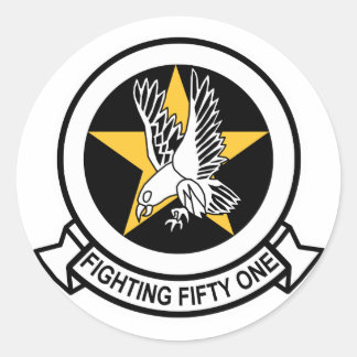 VF-51 Schreeuwende adelaars Ronde Sticker