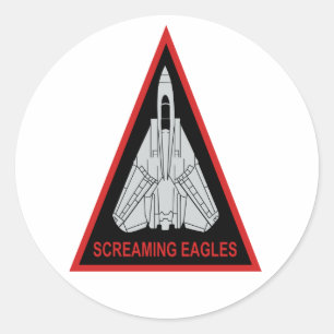 VF-51 Schreeuwende adelaars Ronde Sticker