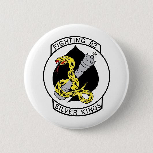 VF-92 Silver Kings Ronde Button 5,7 Cm (Voorkant)