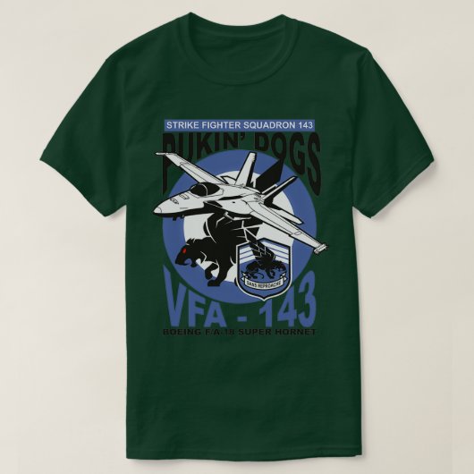 VFA143 Pukin-honden T-shirt (Design voorkant)