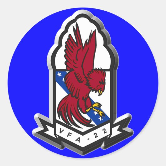 VFA22 RONDE STICKER (Voorkant)