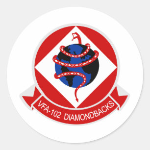 VFA-102 Diamondbacks Ronde Sticker