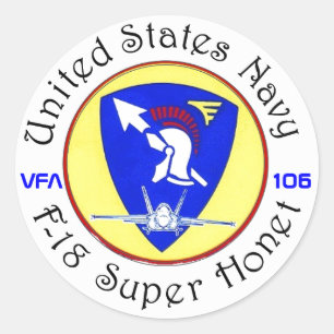 VFA-106 GLADIATOREN RONDE STICKER