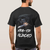VFA-131 WILDCATS AIM-120 Black-out T-shirt (Achterkant)