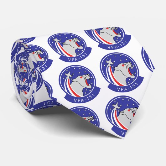 VFA-131 WILDCATS Patch Stropdas (Opgerold)